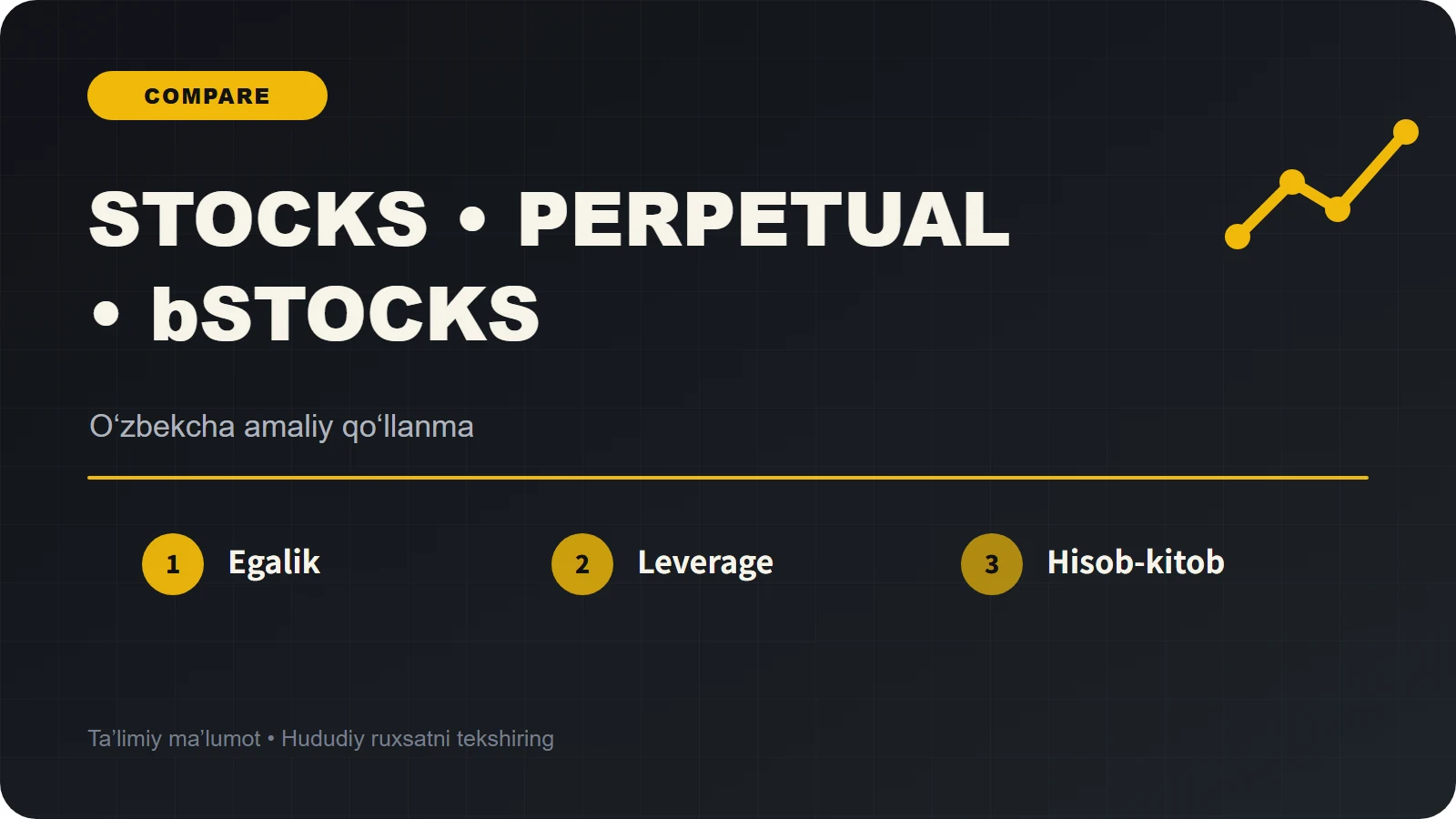 Binance Stocks, perpetual va bStocks: real aksiya qaysi?