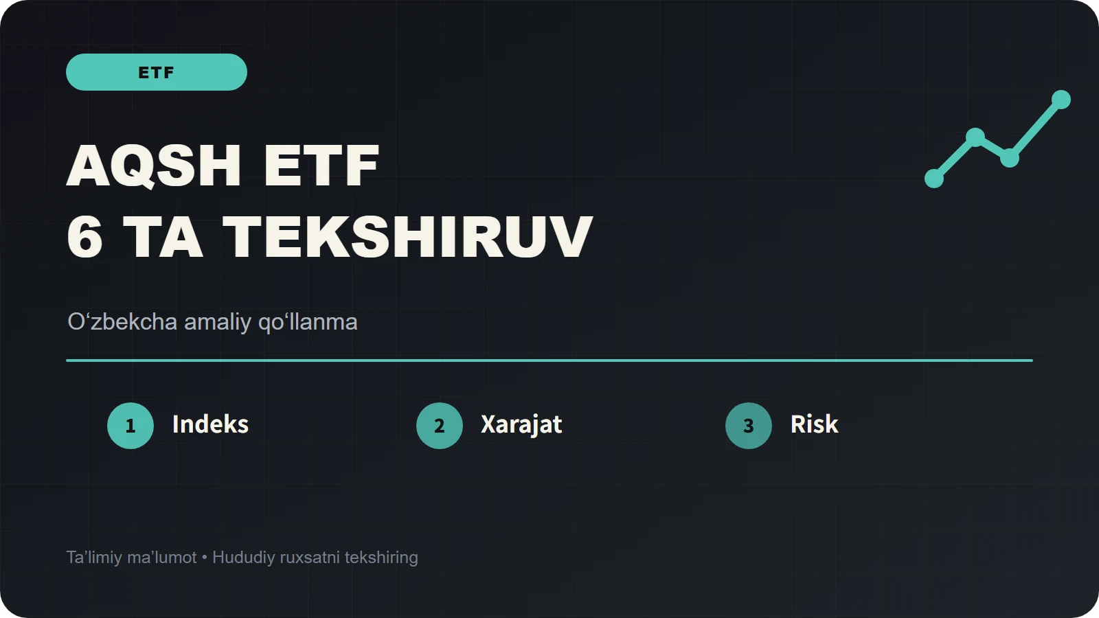 Binance orqali AQSH ETF sotib olishdan oldingi 6 tekshiruv